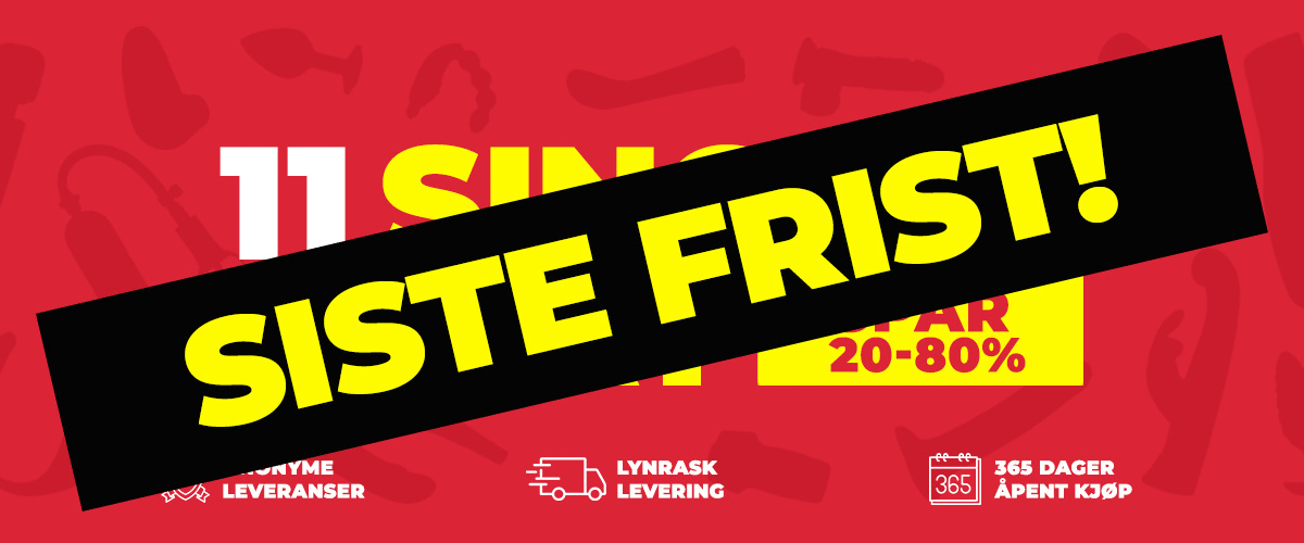 Singeldagen 11.11 hos Nytelse.no! Singeldagen 11.11 hos Nytelse.no!
